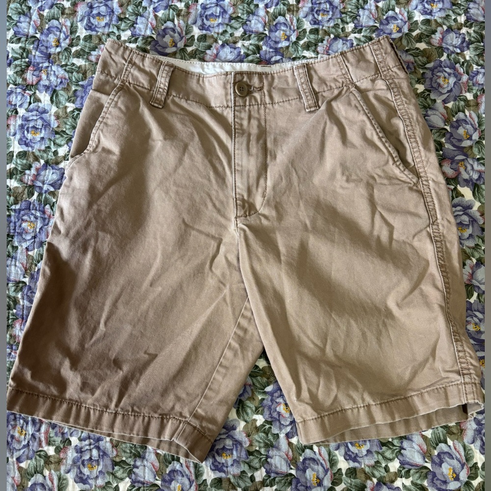Old Navy Men's Khaki Flat Front Shorts
